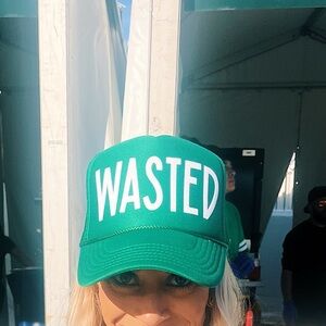 st. Patrick’s day green hat with felt lettering